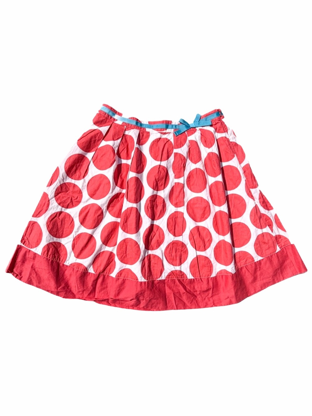 Mini Boden Girls 13 14 petite womens Skater Skirt A Line Cotton Polka Dot lk New
